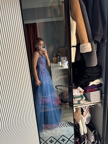 Tül nişan elbisesi - Görsel 7