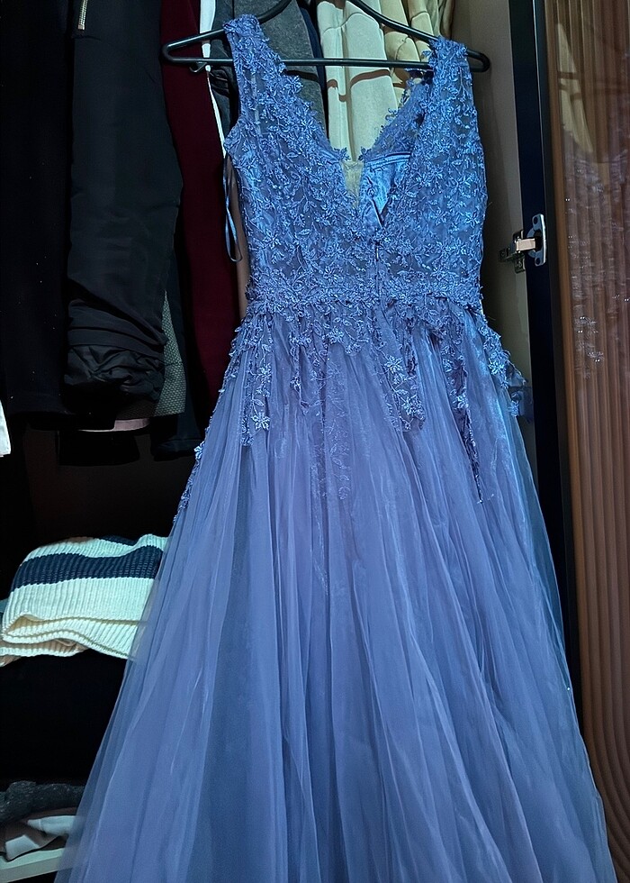 Tül nişan elbisesi - Görsel 2