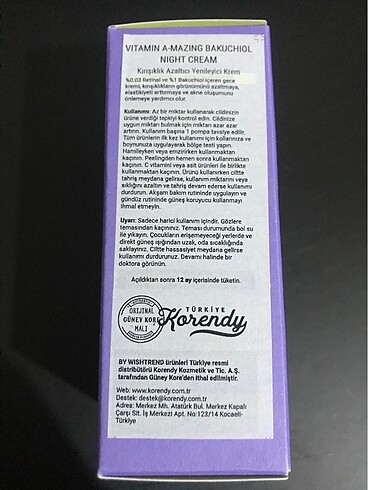 Beden By Wishtrend Vitamin A-mazing Bakuchiol Night Cream