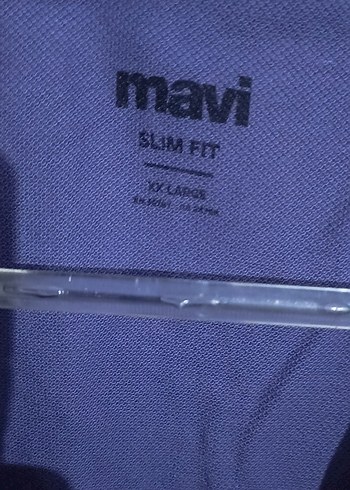 Mavi Erkek Mor V Yaka Kısa Kollu Slim Fit Tişört