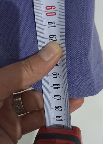xxl Beden Mavi Erkek Mor V Yaka Kısa Kollu Slim Fit Tişört