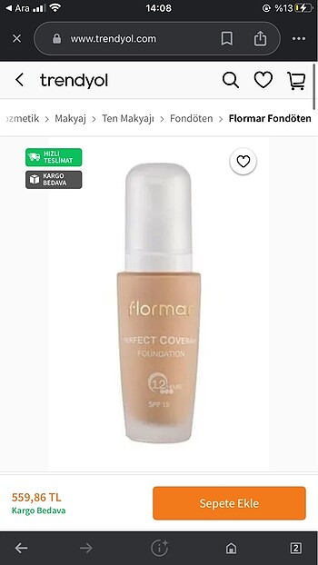 Flormar fondöten