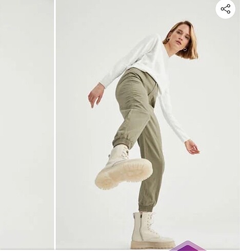 Defacto Defacto jogger kargo pantolon haki