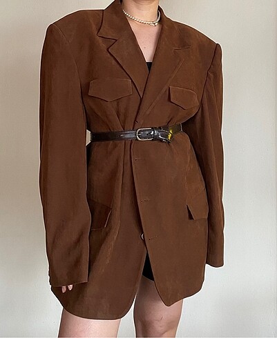 Süet blazer