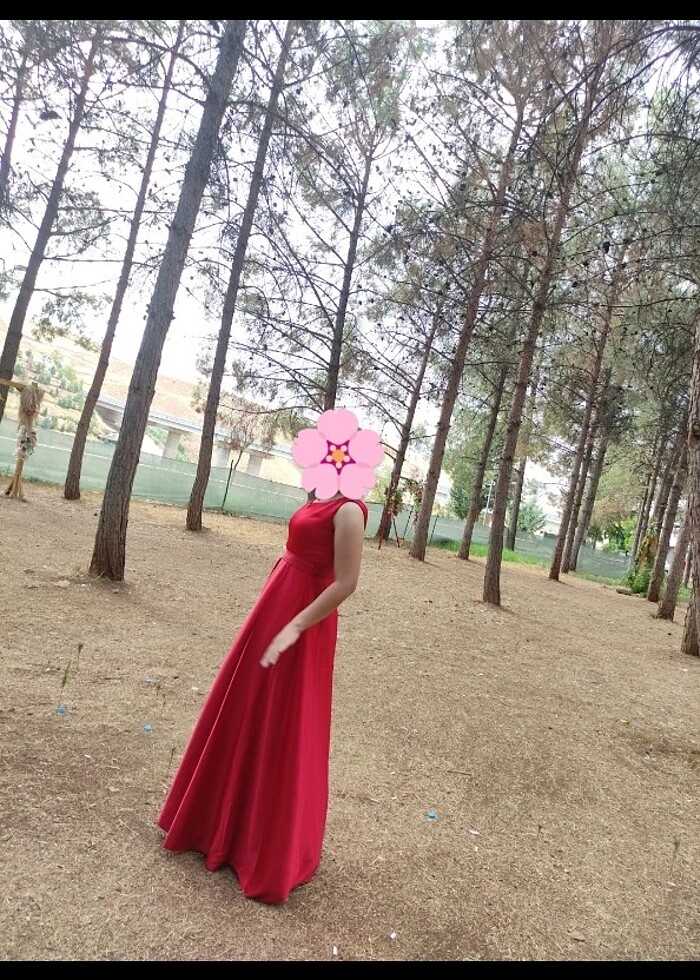 Abiye kırmızı  - Görsel 2