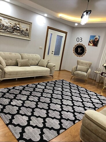 Süngersiz halı örtüsü kadife 6m2)