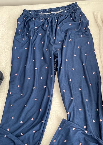 Mavi Desenli Rahat Hamile Pijama Altı