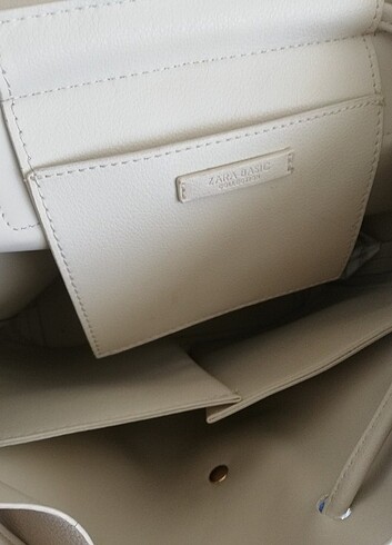  Beden beyaz Renk Zara krem rengi sırt çantası 