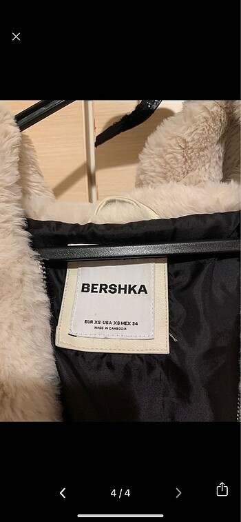 xs Beden beyaz Renk bershka peluş
