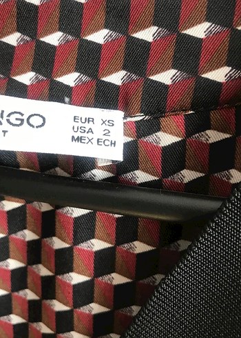 Bordo Desenli V Yaka Kadın Bluz - Görsel 6