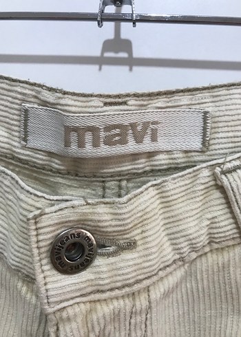 Bej Kadın Keten Bol Kesim Pantolon - Görsel 5