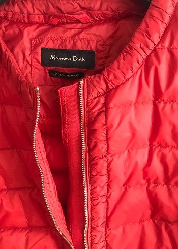 Kırmızı Fermuarlı Kadın Mont - Görsel 2