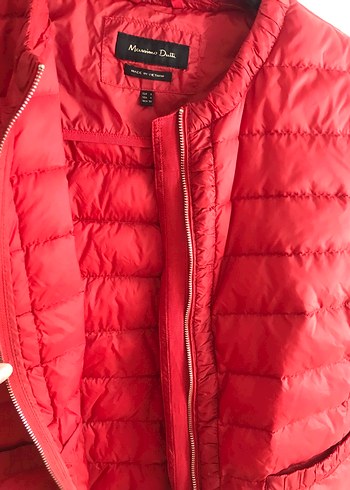 Kırmızı Fermuarlı Kadın Mont - Görsel 7