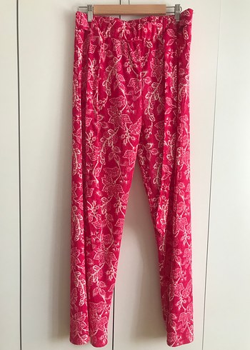 Dantel Detaylı Pembe Bohem Kadın Kumaş Pantolon - Görsel 3