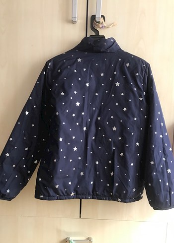 Turkuaz Fermuarlı Kız çocuk montu - Görsel 5