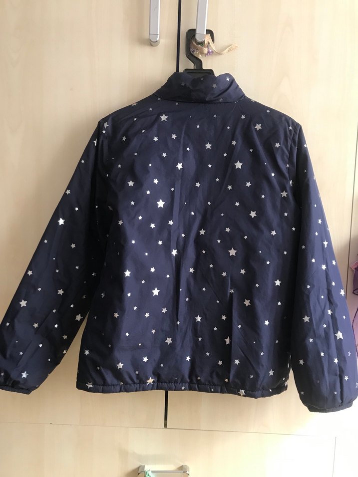 Turkuaz Fermuarlı Kız çocuk montu - Görsel 5