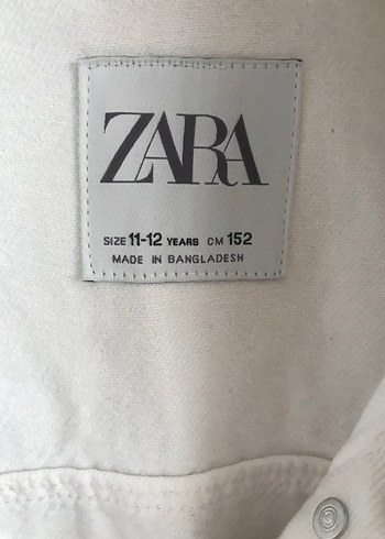 Beyaz Düğmeli Kadın Denim Ceket - Görsel 4