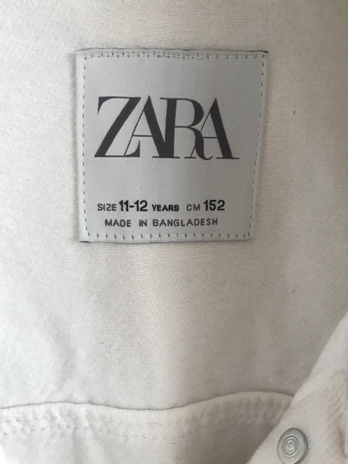 Beyaz Düğmeli Kadın Denim Ceket - Görsel 4