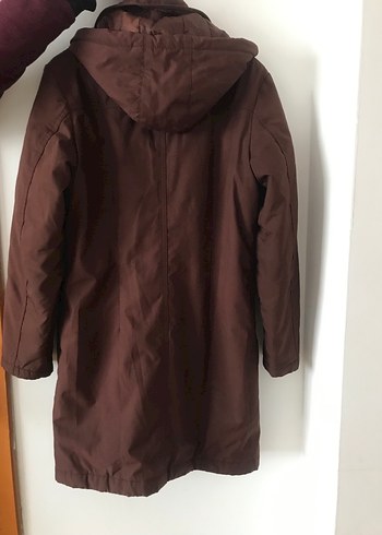 Kahverengi Kemerli Midi Kadın Ceket - Görsel 2