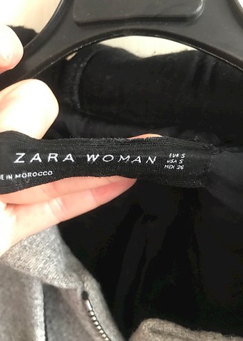 Gri Düğmeli Hamile Yün Kaban - Görsel 3