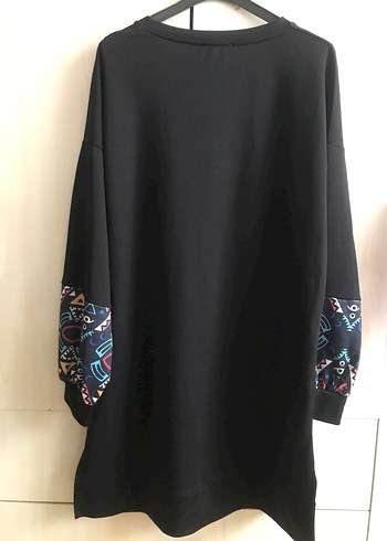 Uzun Kollu, Desenli Bohem Tunik - Görsel 3