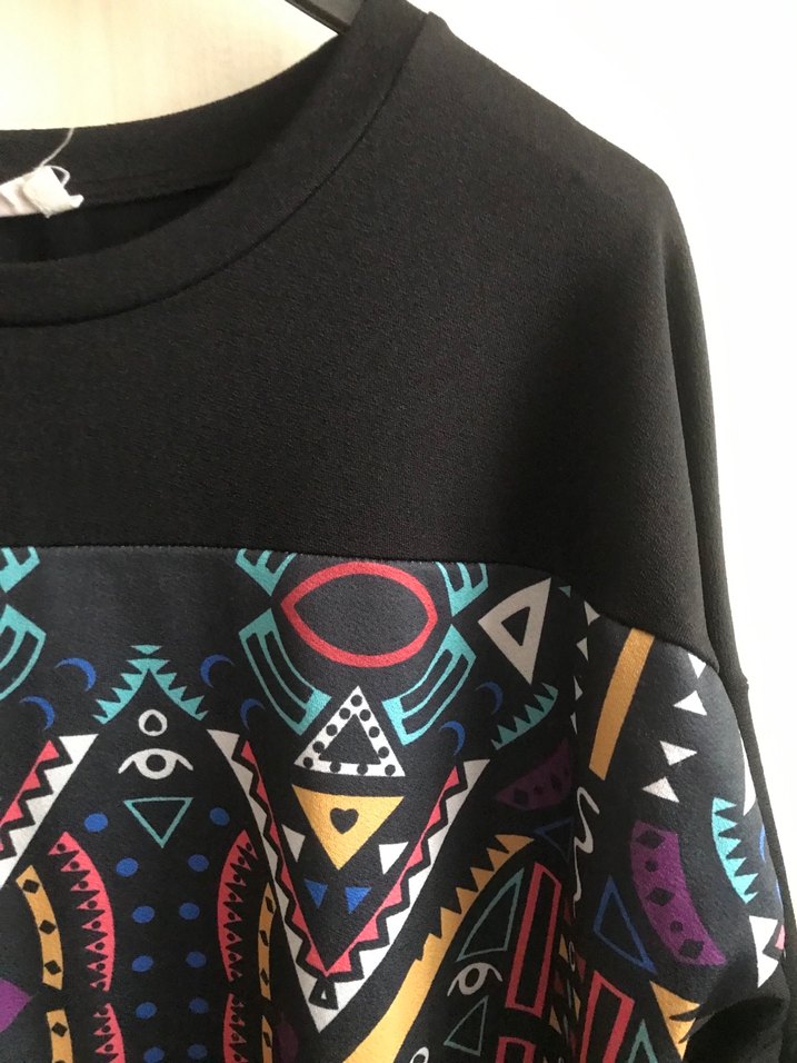 Uzun Kollu, Desenli Bohem Tunik - Görsel 2