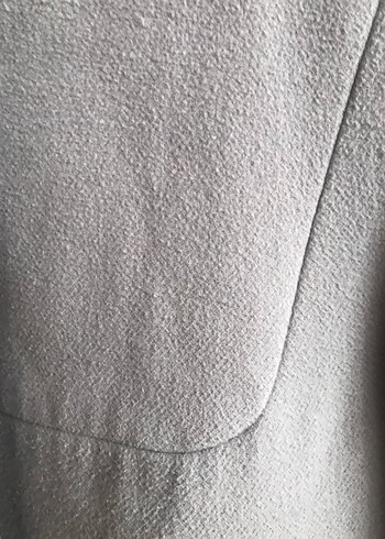 Kapüşonlu Gri Kaban - Görsel 2