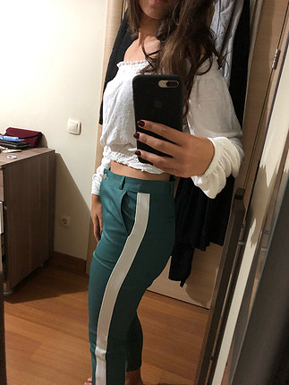 Şerit detaylı pantolon