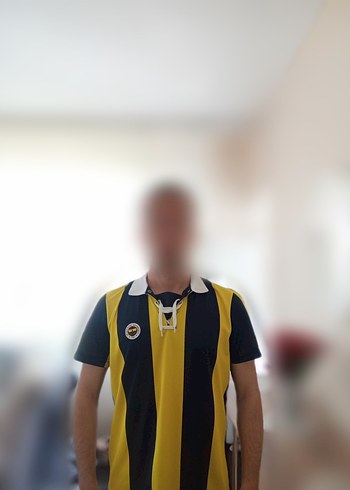 Sarı Siyah Çizgili Erkek Polo Yaka Forma - Görsel 2