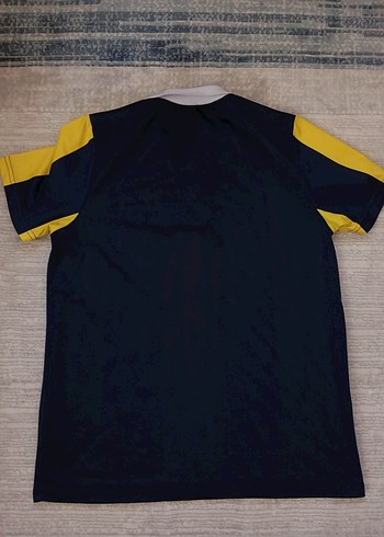 Sarı Siyah Çizgili Erkek Polo Yaka Forma - Görsel 3