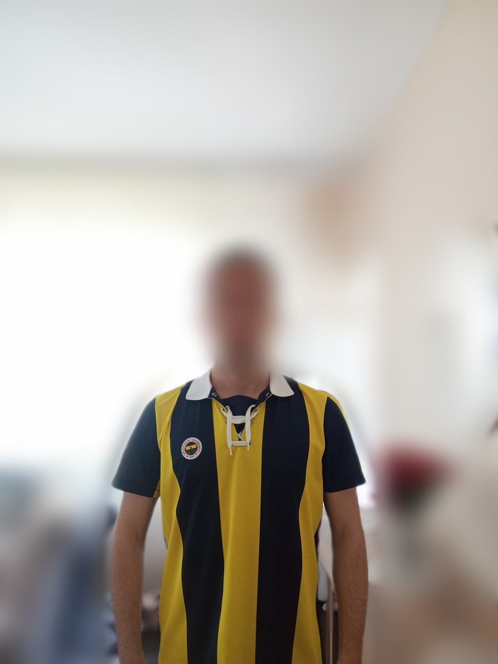 Sarı Siyah Çizgili Erkek Polo Yaka Forma - Görsel 2