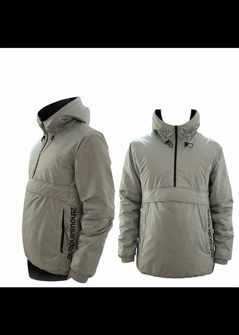 Bershka Erkek Street Style Kapüşonlu kanguru mont - Görsel 2