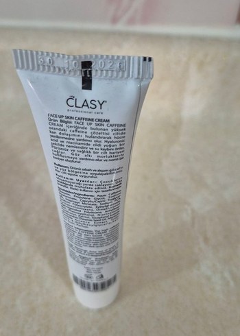 Diğer Clasy Yüz Kremi 40 ml - Kafein ve Hyaluronik Asit