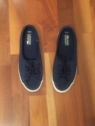 Lacoste Lacivert Bez Spor Ayakkabi 