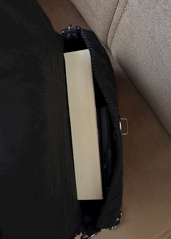 Tokalı Siyah Kanvas Kadın Çanta - Görsel 4