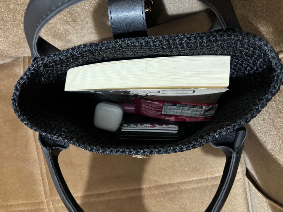 Siyah El Emeği Kadın Çanta Tokalı - Görsel 3