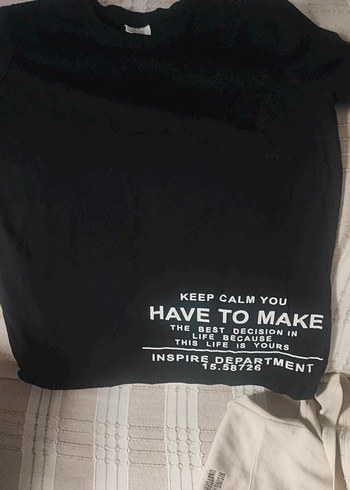 Kız Çocuk Siyah Baskılı Tişört