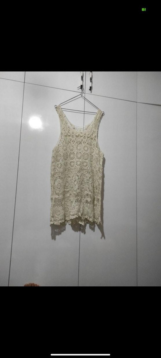 Dantel İşlemeli Kolsuz Mini Bohem Elbise - Görsel 5