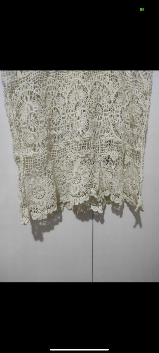 Dantel İşlemeli Kolsuz Mini Bohem Elbise - Görsel 4