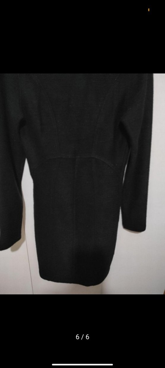 Siyah  Fermuarlı Triko simli Elbise - Görsel 4