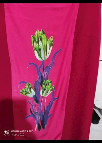 Pembe Baskılı Kolsuz Mini Elbise - Görsel 5