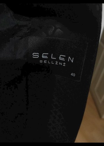 Siyah Yılan Desenli  Blazer ceket - Görsel 6