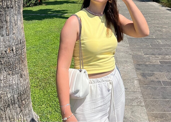 Zara Zara crop bluz