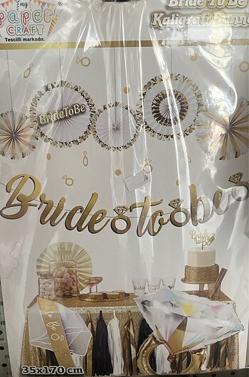 BRIDE TO BE YAZILI BANNER