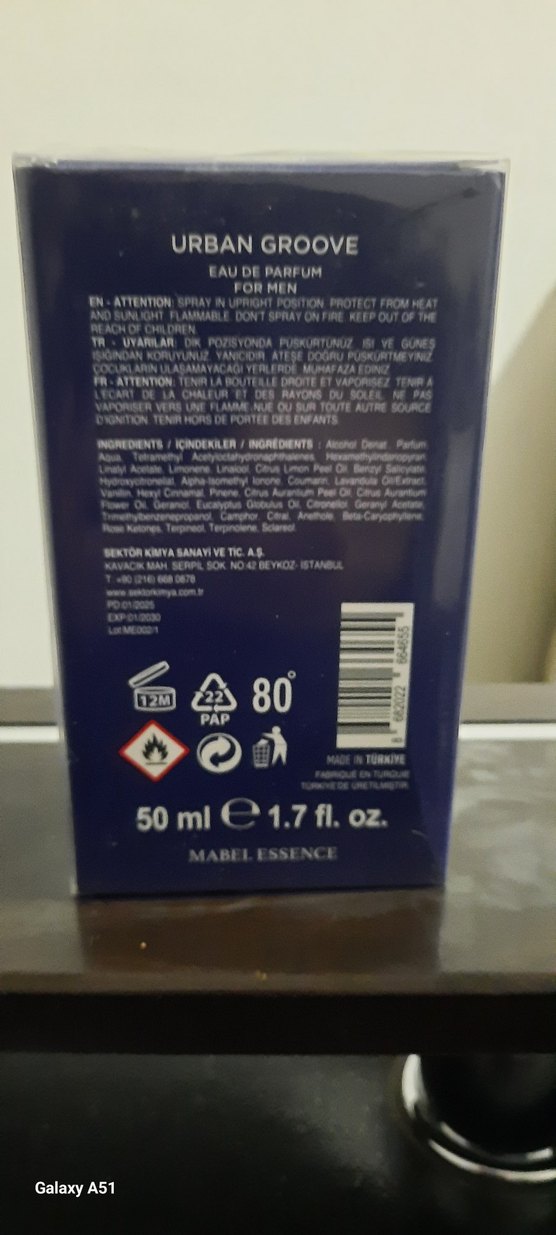 Mabel Essence Urban Groove erkel Parfüm 50ml - Görsel 2