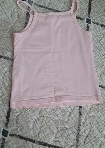LC Waikiki Pembe Kız Çocuk Askılı Baskılı Tişört