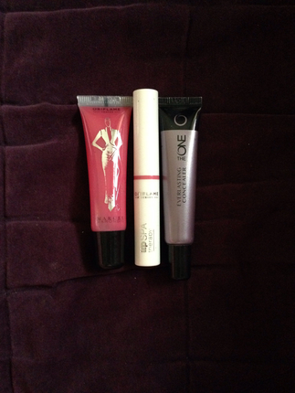 Oriflame lip gloss-lip balm-kapatıcı set