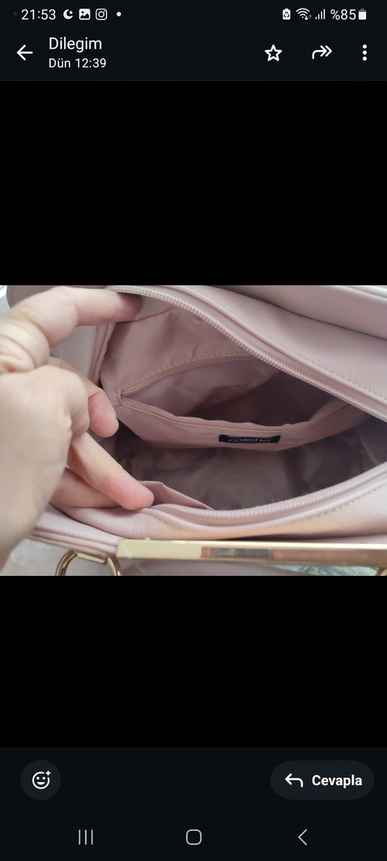 Pudra  Kadın Omuz Çantası - Görsel 4