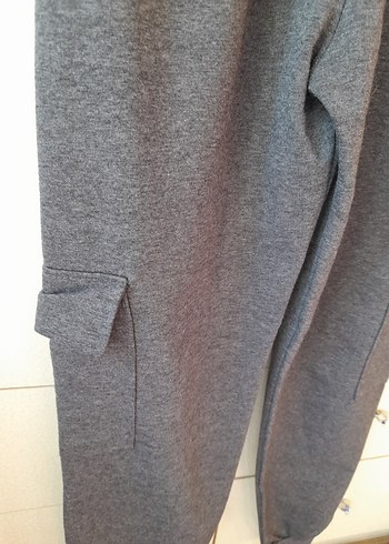 Gri 10-12 yaş kargo  Eşofman Altı - Görsel 4