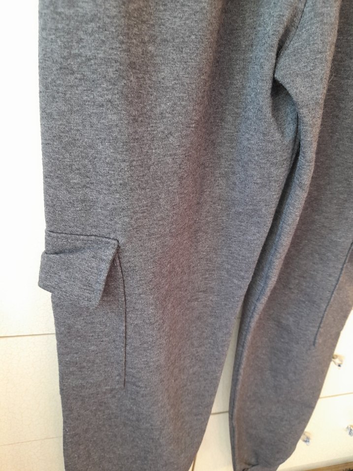 Gri 10-12 yaş kargo  Eşofman Altı - Görsel 4